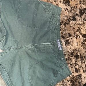 Women's Green Cargo Shorts